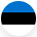 Round flag of Estonia