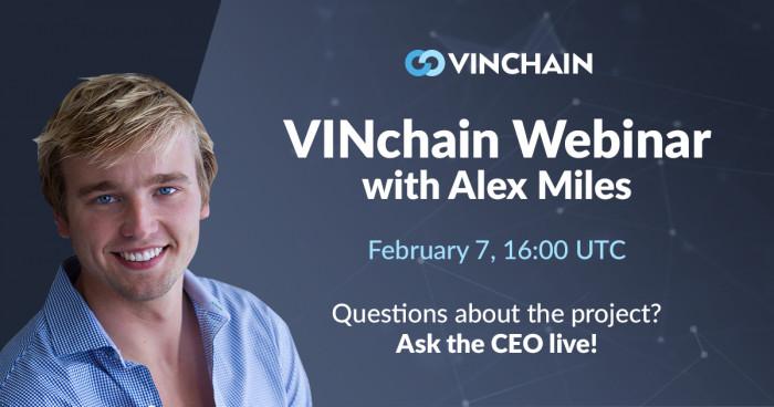 vinchain webinar with alex is just started!