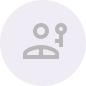 Gray user account icon