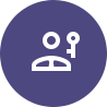 Man with key icon