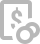 White dollar and coins icon