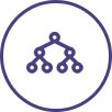 Purple icon with branches